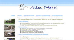 Desktop Screenshot of alles-pferd.de