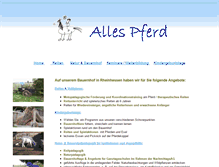 Tablet Screenshot of alles-pferd.de